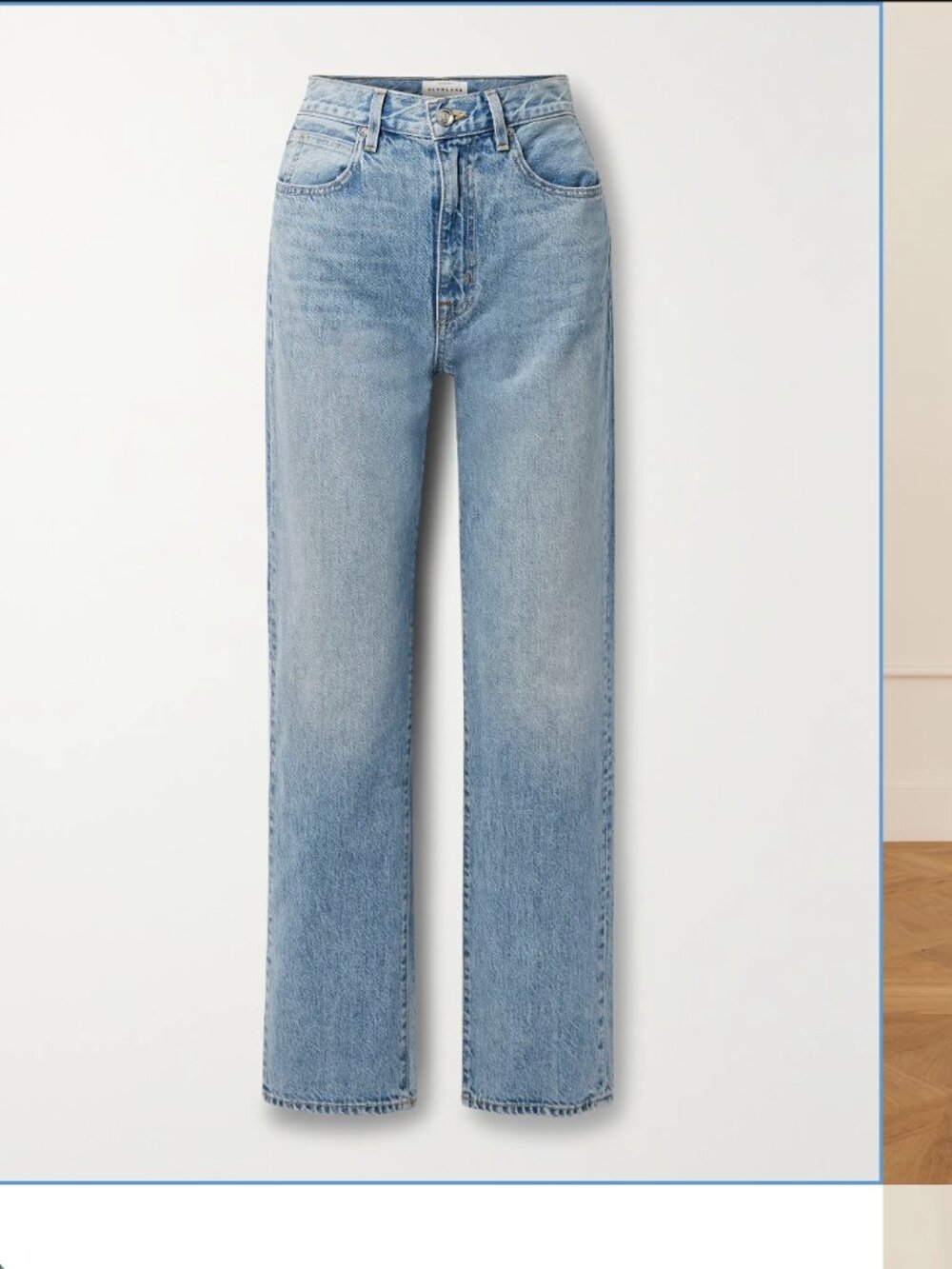 SLVRLAKE London - High-Rise Straight Leg Jeans - Light Wash Blue - 27